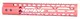 Guntec USA Air Lite M-LOK Free Floating Handguard w/Monolithic Top Rail 12in Red