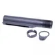 Guntec USA AR-15 Gen 2 Mil-Spec Buffer Tube w/End Plate and Castle Nut Black