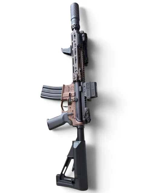 DD MK18 FDE SBR on a Griffin MK2 Terra Brown Lower