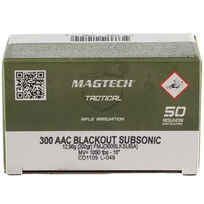 First Defense Tactical Subsonic 300 BLK 200gr FMJ 50/Box