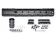 Presma AR-10 LR 308 Super Light M-LOK Series Free Float Handguards with Partial Top Rail 13in DPMS Low Profile Black