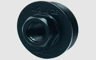 Faxon Stainless Steel Direct Thread to Hub Adapter - 1/2x28