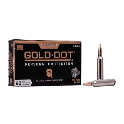 Gold Dot 223 Remington 75gr Gold Dot Soft Point 200/Case