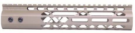 Guntec USA Air Lite M-LOK Free Floating Handguard w/Monolithic Top Rail 10in Flat Dark Earth