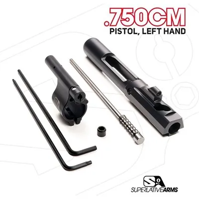 Adjustable Left Hand AR-15 Adj Piston System W/Clamp On .750" Gas Block Pistol LH