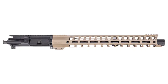 PSA 16" 5.56 NATO 17" LSA Grunt M-LOK Upper With Linear Comp - No BCG or CH, FDE