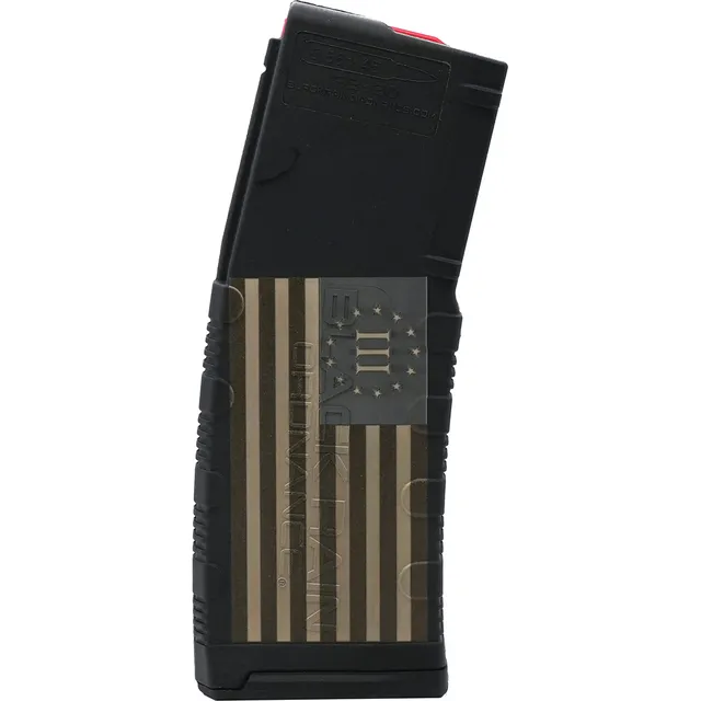 Black Rain Ordnance 3 Percent American Flag 30rds 5.56x45mm/.223 Remington, Black/Tan