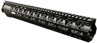 OpticsPlanet Exclusive Moriarti AR-15 15in M-LOK Diamond Cut Slim Profile Free Float Handguard Black