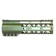 Guntec USA AIR-LOK Series AR-15 M-LOK Compression Free Floating Handguard w/ Monolithic Top Rail Gen 2 7in Anodized Green