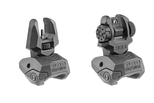 FAB Defense AR-15 Iron Sight Set Flip Up - FRBS-B