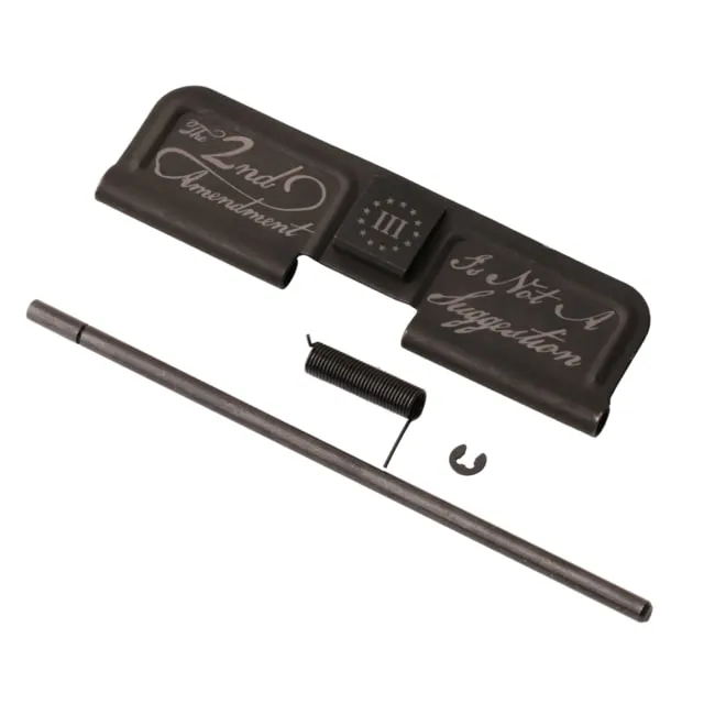 Tiger Rock AR-15 Ejection Port Dust Cover Engraving Right Black Small