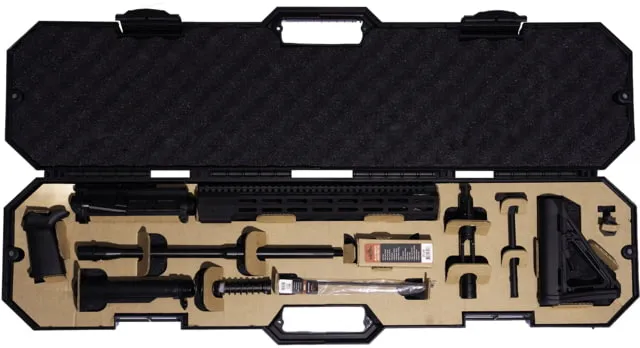 San Tan Tactical Everything But The Lower AR-15 5.56x45mm NATO 16inch Upper Receiver Rifle Length 1-7 Twist 1/2x28 Threads Black