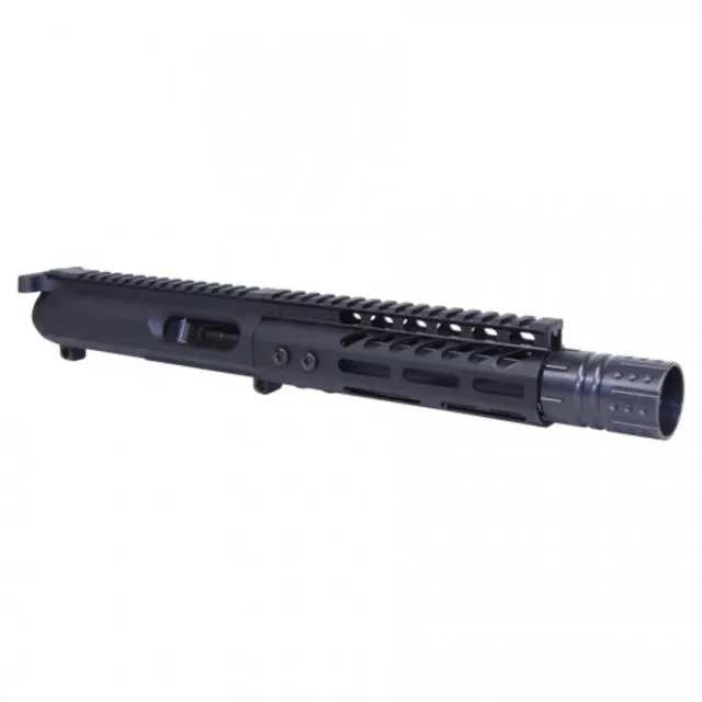 Guntec USA AR-15 Complete 9mm Upper Receiver Mil-Spec Charging Handle 6.75 inch M-LOK Handguard 7.5 inch Contour 4150 Barrel 1-10 Twist 1/2x36
