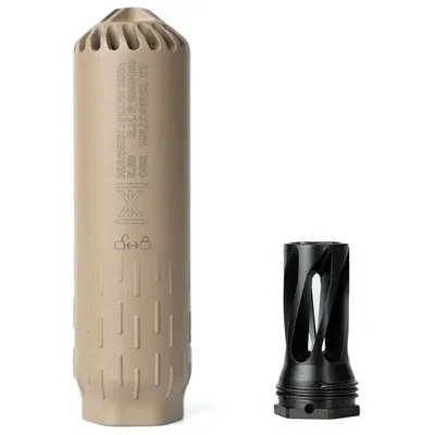 Flow 556k Multi-Cal QD Rifle Suppressor W/Flash Hider FDE