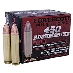Fort Scott Munitions Tumble Upon Impact .450 Bushmaster 250 gr Ammo SCS
