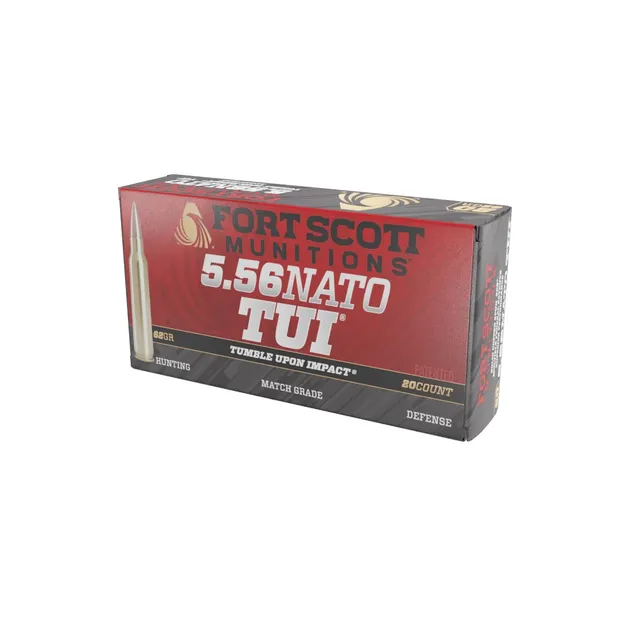 Fort Scott Munitions Tumble Upon Impact 5.56 62gr SCS Ammo, 20rds