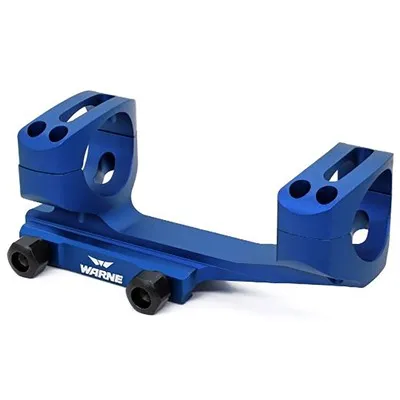 X-Skel Mounts - 34mm Ultra High (1.435") 0 MOA Mount, Blue