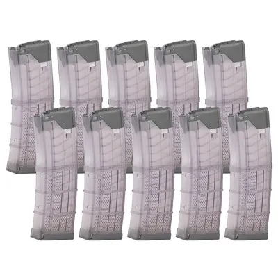Translucent AR-15 L5awm Magazine 223/5.56 30rd Polymer Smoke Gray