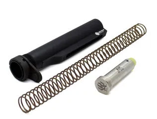 Kaw Valley Precision 6 Position Mil-Spec Stock Completion Kit SS 5.4oz Buffer Black Medium
