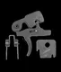JARD ARJ Trigger Kit Curved 3.5 lb. Pull Weight Black