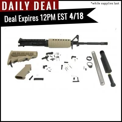PSA 16" 5.56 NATO M4 Carbine Classic Rifle Kit, Flat Dark Earth - 516446389