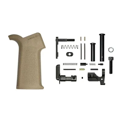 M5 Lower Parts Kit W/MOE SL Grip, No FCG For AR-308 FDE