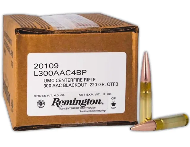 Remington UMC .300 AAC Blackout 220 gr Ammo OTFB