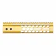 Guntec USA Air Lite Honeycomb Series M-LOK Free Floating Handguard w/Monolithic Top Rail 9in Gold