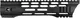 JE Machine Tech M-LOK Free Float Slant Cut Quad Rail Handguard 10in No Anti-Rotation Tabs Black