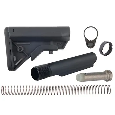 AR-15 Bravo SOPMOD Mil-Spec Collapsible Stock Assembly Black