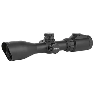 Leapers UTG AccuShot Rifle Scope 2-7X 44 30mm 36-Color Mil-Dot Reticle, Black