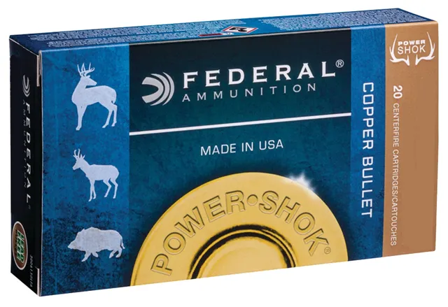 Federal Power-Shok 120 gr Copper Hollow Point .300 Blackout Ammo, 20/box