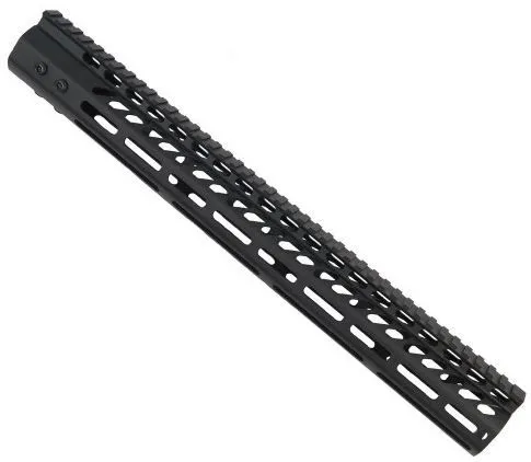 Guntec USA Ultra Lightweight Thin M-LOK Free Floating Handguard w/Monolithic Top Rail .308 Cal 16.5in Black