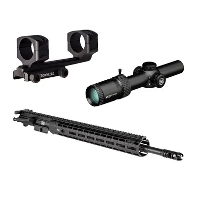M4E1 Complete Piston Upper With Strike Eagle - 18" Piston Upper With Vortex 1-8x24mm Strike Eagle & Mount