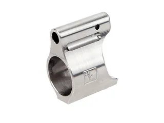 Battle Arms Development Lightweight Low Profile Titanium Gas Block-Raw Titanium Finish