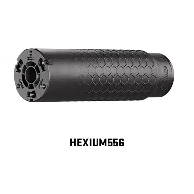 Hexium 5.56mm Titanium Hub Direct Thread Suppressor Black