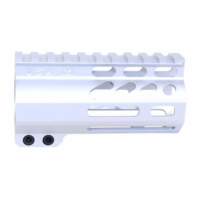 Guntec USA AirLok Series M-LOK Compression Free Floating Handguard w/Monolithic Top Rail 4in Clear
