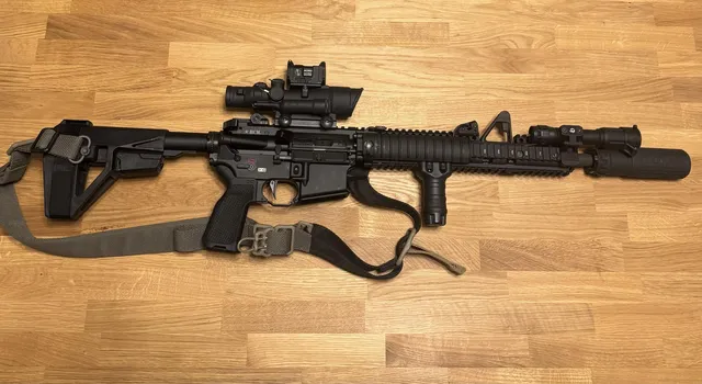 BCM 14.5-inch SOCOM Upper with DD RIS II on an LMT MARS-L Lower