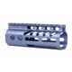 Guntec USA 5" Ultra Lightweight Thin M-LOK Free Floating Handguard w/ Monolithic Top Rail Anodized Grey