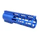 Guntec USA 7in .308 Caliber AIR-LOK Series M-LOK Compression Free Floating Handguard With Monolithic Top Rail Anodized Blue