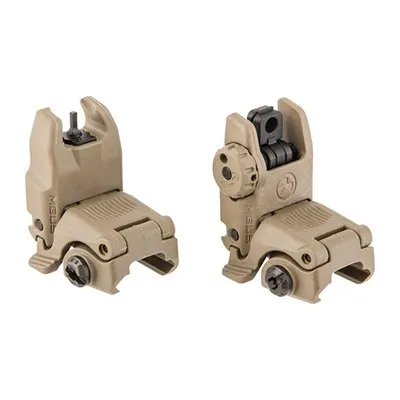 MBUS Sight Set Flip-Up Polymer For AR-15 FDE