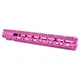 AT3 Tactical AR-15 Pro Quad Rail Free Float Handguard Pink 15in