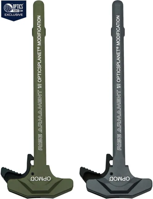 RISE Armament OPMOD RA-212 Extended Latch Charging Handle Green