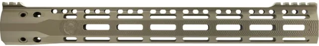 Troy Industries X Series Free Float M-LOK Handguard AR-15 Aluminum Battle Rail FDE 15.125in