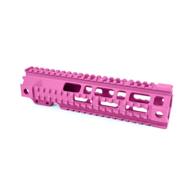 AT3 Tactical AR-15 Pro Quad Rail Free Float Handguard Pink 9in
