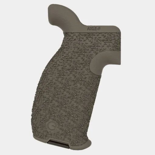 Emissary Development Axle Grip for AR-15 Full Size Aggressive Texture - OD Green