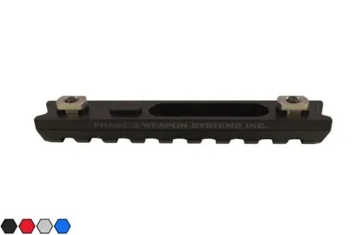 Phase 5 M-LOK 9-Slot Picatinny Rail Section - Black