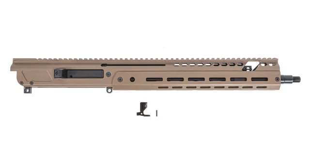 PSA JAKL 14.5" Rifle length Upper Assembly 5.56 NATO 1:7 Nitride w/Knurled CH, BCG W/O Flash Hider, FDE