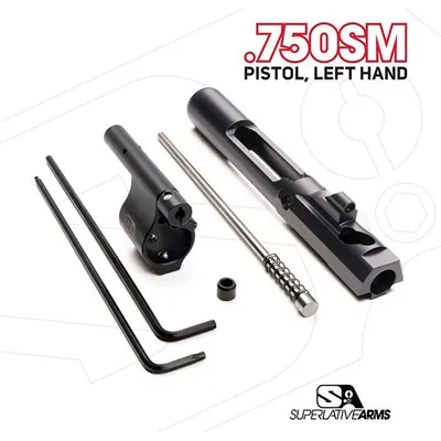 Adjustable Left Hand AR-15 Adj Piston System W/Solid .750" Gas Block Pistol LH