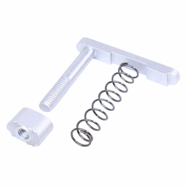 Guntec USA AR-15 Mag Catch Assembly w/Extended Mag Button Anodized Clear
